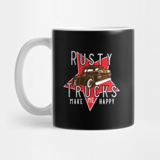 Rusty Trucks Make Me Happy Mug